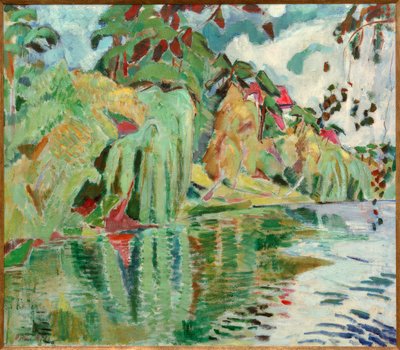 By the Lake Shore by Oskar Moll